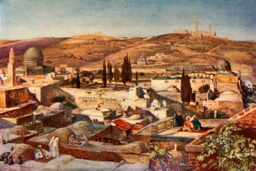 The Temple Area and the Mount of Olives from Mount Zion, 1902