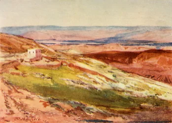 The Valley of the Jordan from the Mount of Olives
