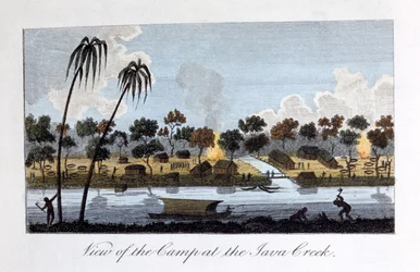 View of the Camp at the Java Creek