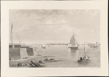Bay and Harbour of New York from Bedlon