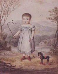 Girl with a Toy Horse