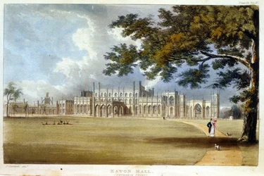 Eaton Hall, Entrance Front, from Ackermann