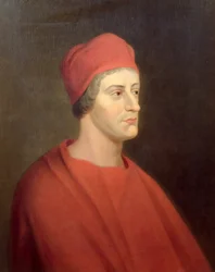 Portrait of the Actor Henry Harris as Wolsey from William Shakespeare