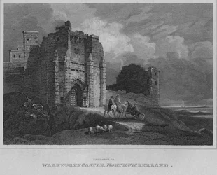 Entrance to Warkworth Castle, Northumberland