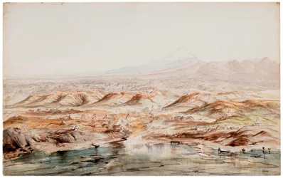 Watercolour of New Plymouth