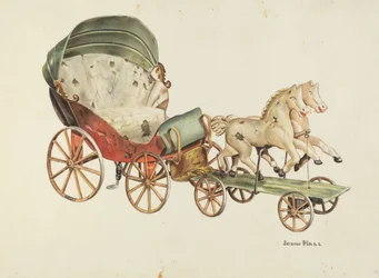 Calash and Horses, c. 1940