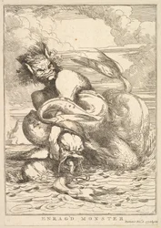 Enraged Monster from Fifteen Etchings Dedicated to Sir Joshua Reynolds