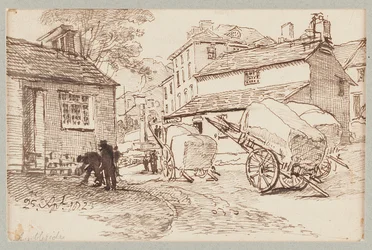 Carts in Ambleside, Cumbria, 1823