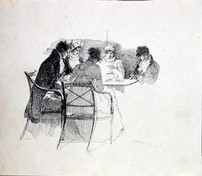 Group Gathered Round a Table
