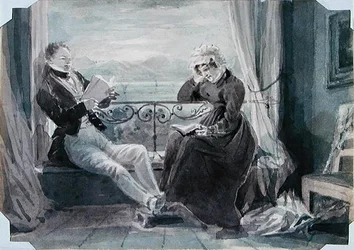Robert Allan Harden and His Mother, Jessy Harden at Ouchy