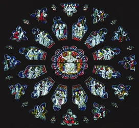 West rose window