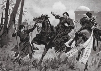 Defeat and Death of Sebastian I at the Battle of Alcazar