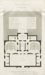 Stafford - Plan of Principal Storey of Shire Hall