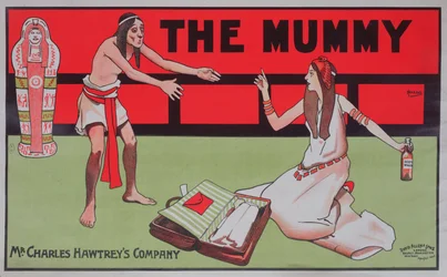 Poster advertising whiskey manufactured by the Charles Hawtrey company, c.1900