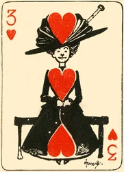 The waiting virgin, from the three of hearts, 1910