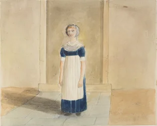 Portrait of a Pupil from St Georges Charity School for Girls, King Street, Southwark, now known as Newcomen Street, 1826