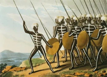 Warriors of New S. Wales engraved by M. Dubourg (fl.1813-1820) 1813