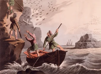 Bird Catching from Below from Foreign Field Sports, Published by Edward Orme