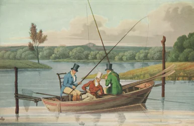 Fishing in a Punt, 1820, 1929