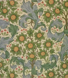 Orchard wallpaper, designed by John Henry Dearle for Morris and Company, 1899