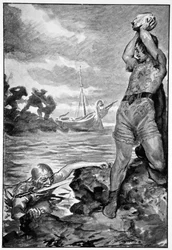 Thorbion Lifted the Huge Stone