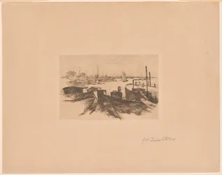 Harbor with Barges