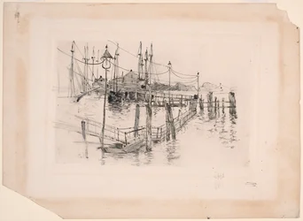 The Old Toll House at Bridgeport (Large Plate)
