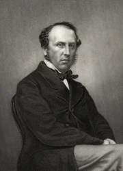 Charles John Canning, 1st Earl Canning, engraved by D.J. Pound from a photograph, from The History of the Indian Mutiny, published in 1858