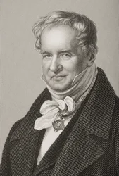 Friedrich Heinrich Alexander Humboldt, Baron von Humboldt, engraved by D.J. Pound from a photograph, from The Drawing-Room of Eminent Personages, Volume 2, published in London, 1860