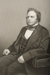 John Bright (1811-89) engraved by D.J. Pound from a photograph, from 