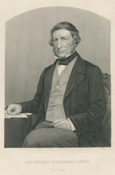 Sir George Cornewall Lewis, engraved by D.J. Pound from a photograph, from 