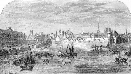Paris in the Seventeenth Century, engraved by William Michael Roberts Quick, from 