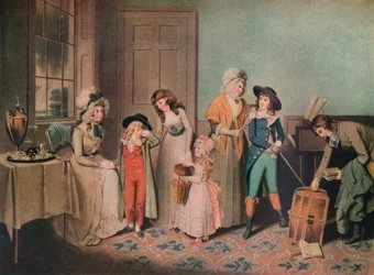Black Monday or the Departure for School, 1790, 1919
