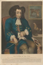 The Father of the Turf. Tregonwell Frampton, Esquire of Moreton in Dorsetshire - Keeper of Running Horses at Newmarket, to their Majesties William the Third, Queen Anne, George the First & George the Second