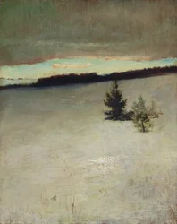 Snow Field, Morning, Roxbury