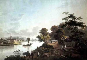 Millbank on the River Thames, engraved by F. Jukes