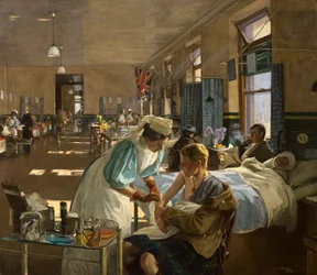 The First Wounded in London Hospital, August 1914