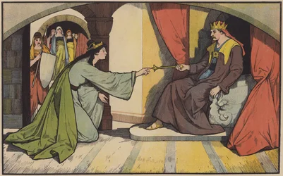 Queen Esther Appeals to the King on Behalf of her People