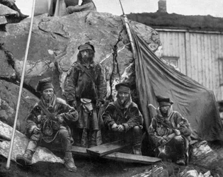 Group of Lapps in Norway, photo c. 1890