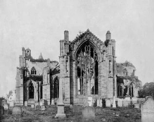 Melrose Abbey in Scotland