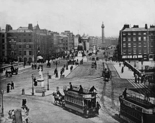 Sackville Street in Dublin, Ireland, c. 1900