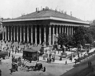 Stock Exchange in Paris, c. 1900