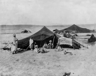 Camp in the Sahara Desert, Africa