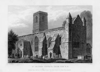 St Peters Church, from the south-east, Oxford, 1833