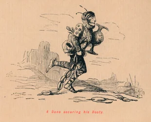 A Dane Securing his Booty