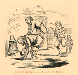 Cromwell Playing at Leap-frog with His Children