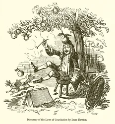 Discovery of the Laws of Gravitation by Isaac Newton