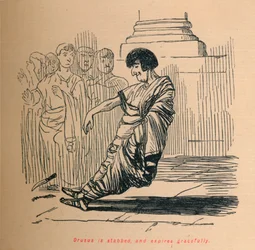 Drusus is stabbed, and expires gracefully, 1852