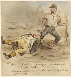 French Gentleman Gratifying His Hatred of Mr. Bull
