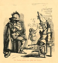 Guy Fawkes Before and After the Torture, 1897